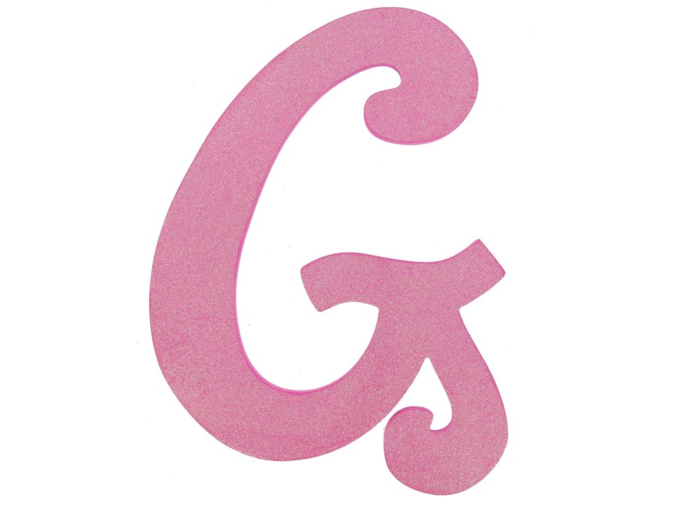 11 1/2" Hot Pink Glitter Letter - G | Shop Hobby Lobby