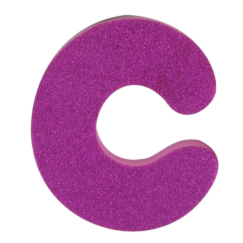 Hobbycraft Glitter Foam Letter C Pink | Hobbycraft