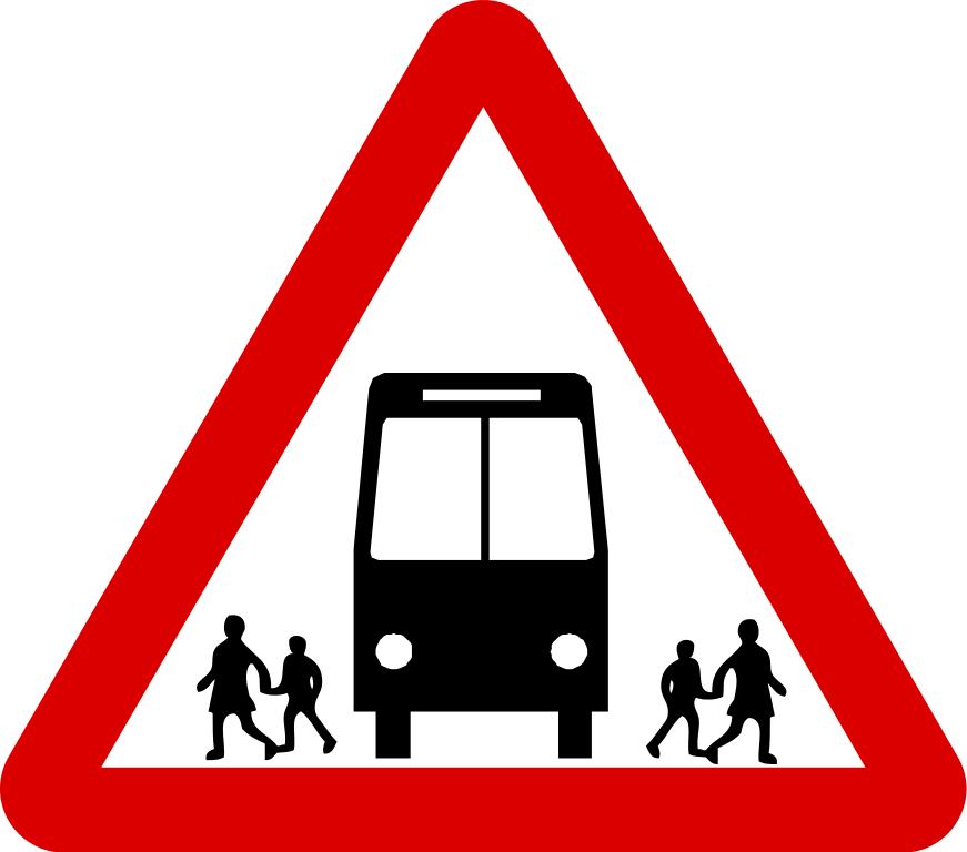 File:Singapore Road Signs - Warning Sign - Bus Stop Ahead.svg ...
