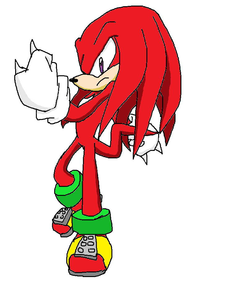 Easy drawing Knuckles by amberday on deviantART