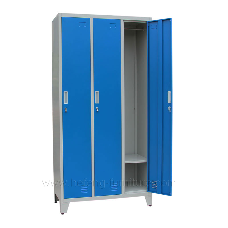 3 Door Steel Clothing Lockers - Luoyang Hefeng Furniture
