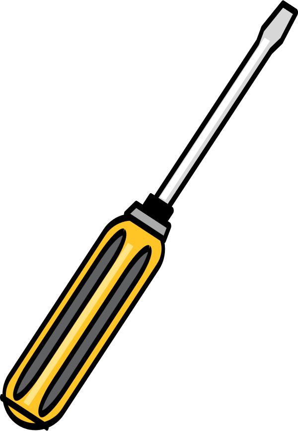simple screwdriver - vector Clip Art