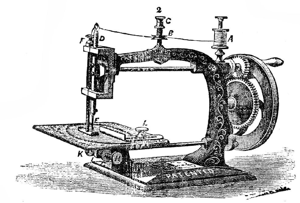 Free Vintage Clip Art - Dress Forms and Sewing Machines - The ...