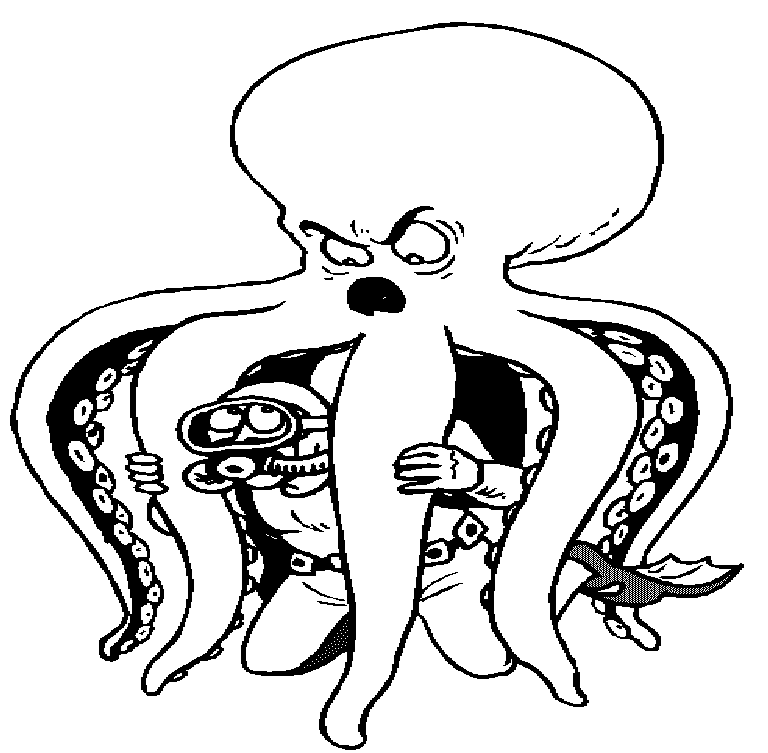 Octopus Coloring Sheets