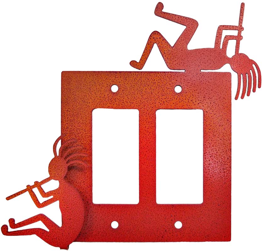 Kokopelli Red Orange Burgundy Light Switch Plates, Outlet Covers ...
