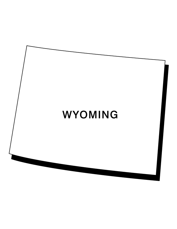 Wyoming State Animal Coloring Page