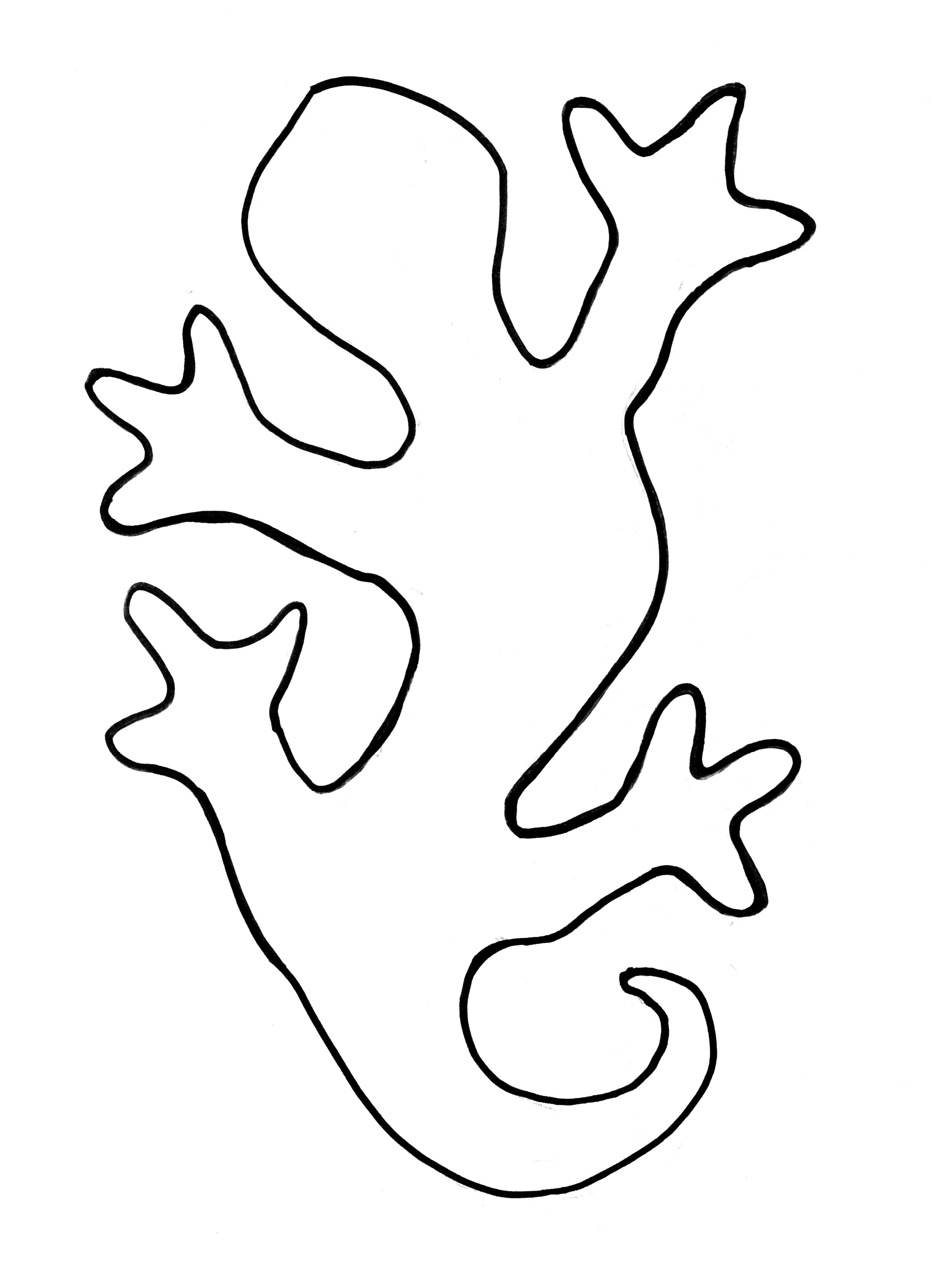 Lizard Stencil Clipartsco