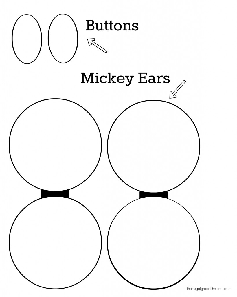 DIY : Mickey Party Hats with Template - Our Homemade Life
