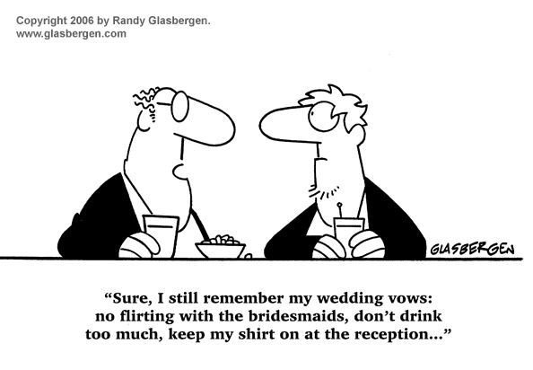 Funny Wedding Comics | Randy Glasbergen - Glasbergen Cartoon Service