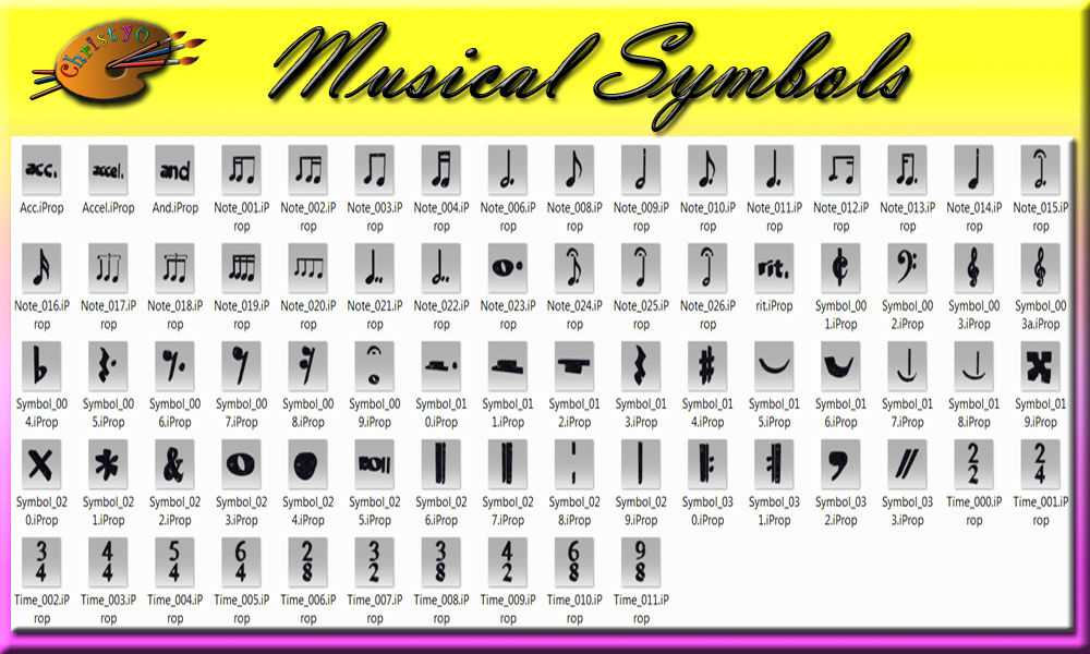 Musical Notes Symbols: in Reallusion city