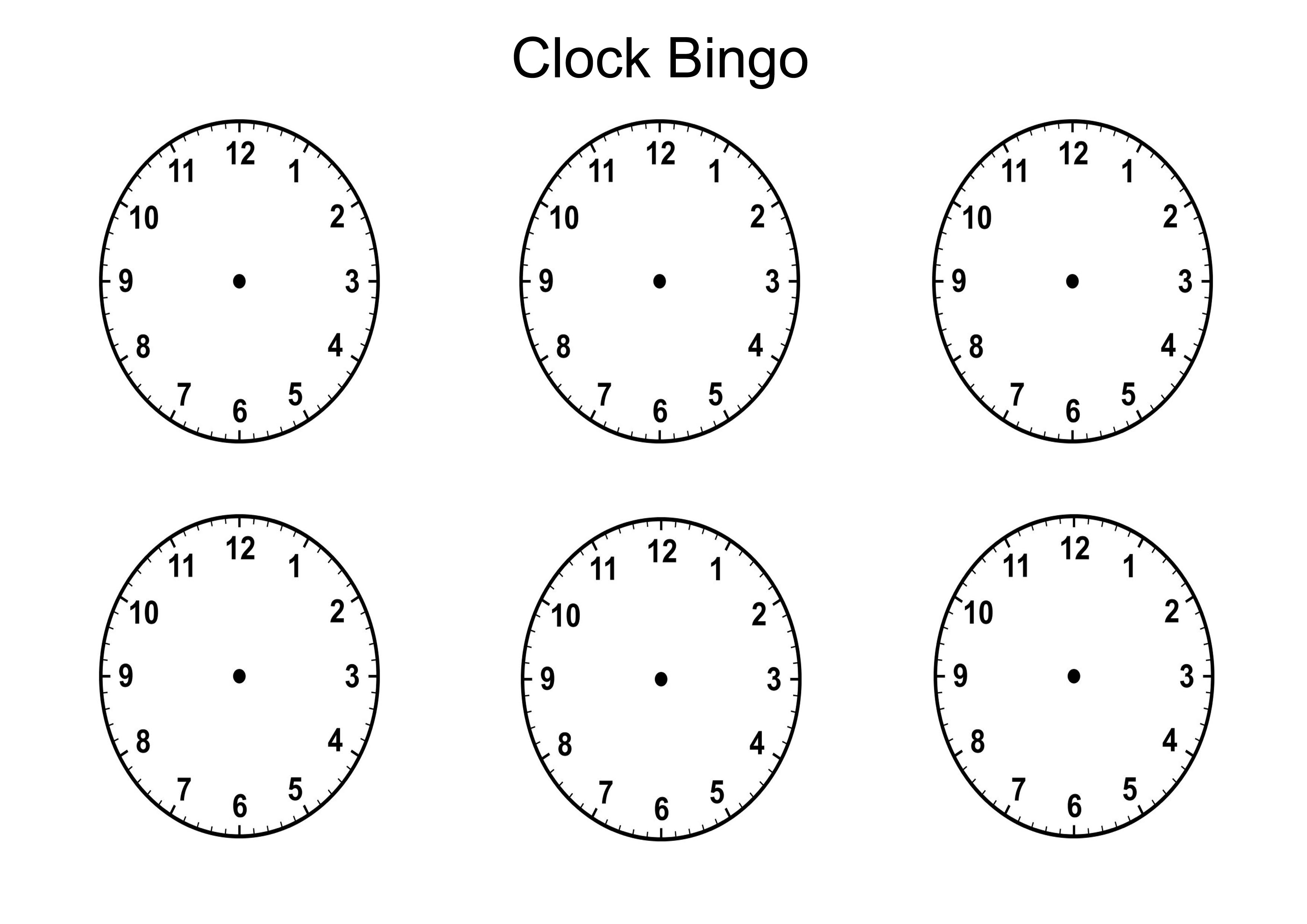 Images For > Clock Template