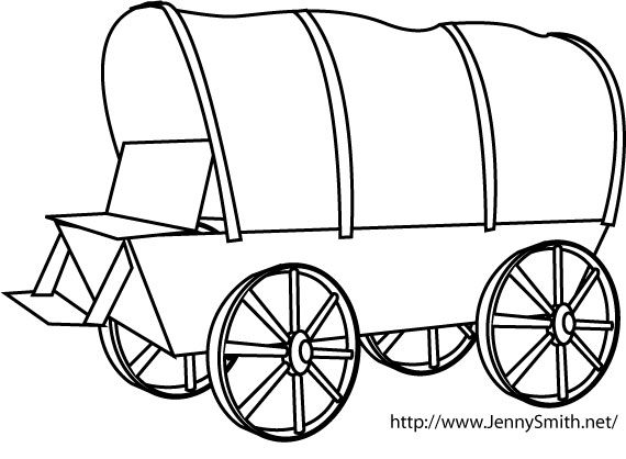 LDS Pioneer Wagon Clipart
