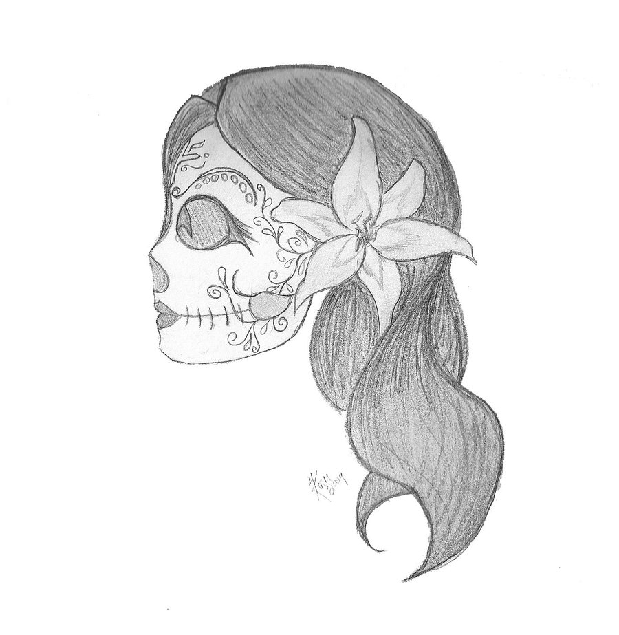 Simple Skull Drawings In Pencil - Gallery