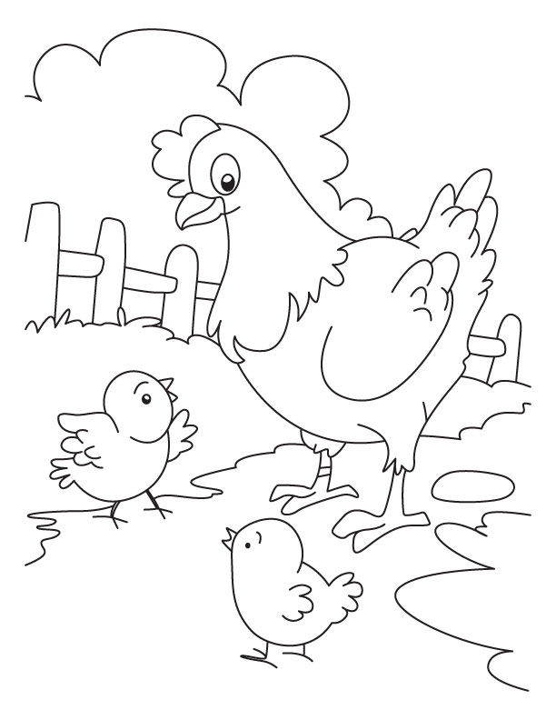 Chicken Coloring Pictures - AZ Coloring Pages