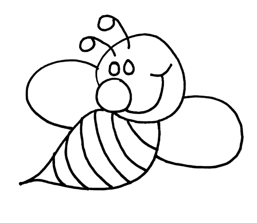 Bumble Bee Template Printable, Bumble Bee Outline clip art ...