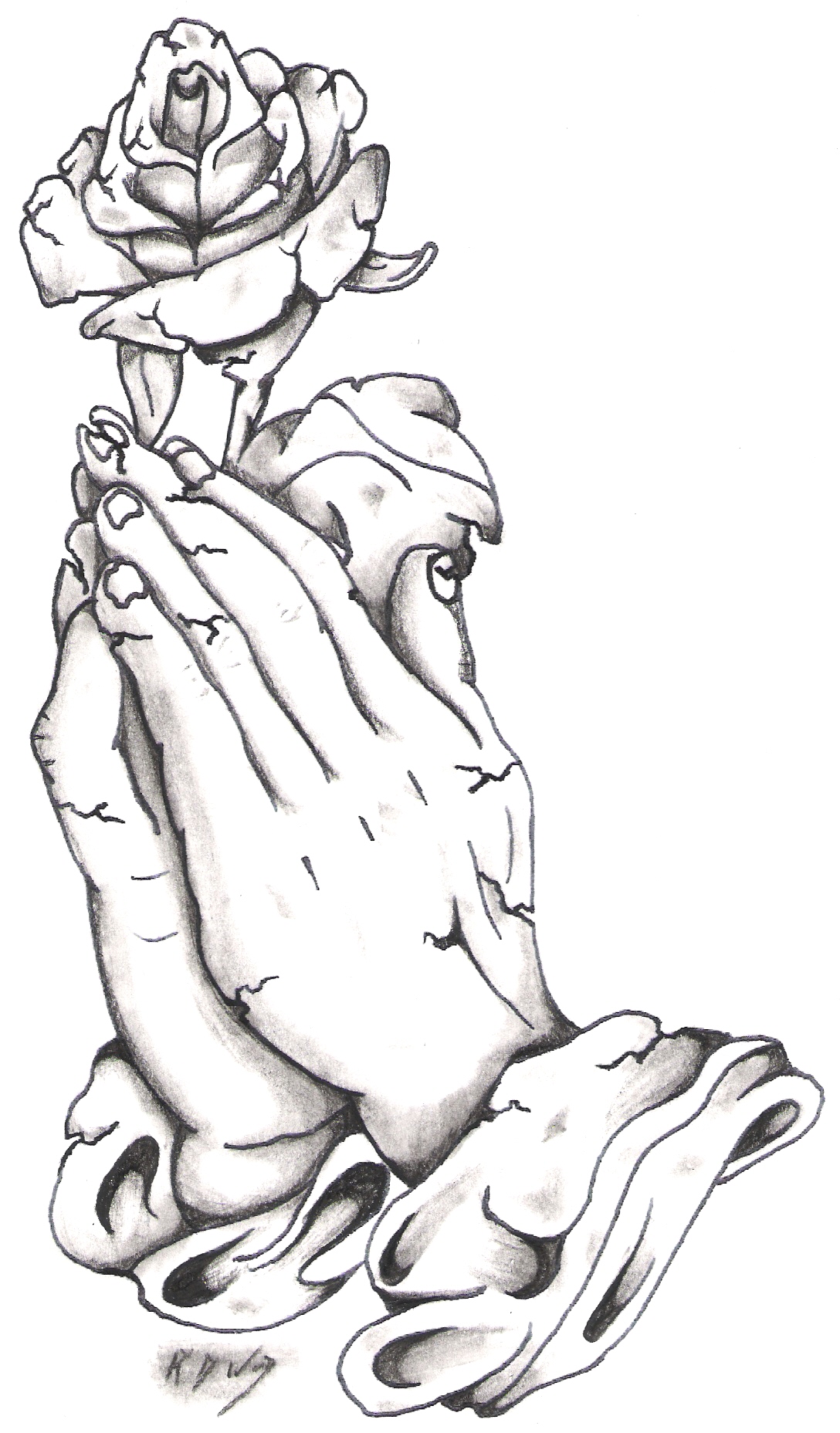 Images Of A Praying Hand - Cliparts.co