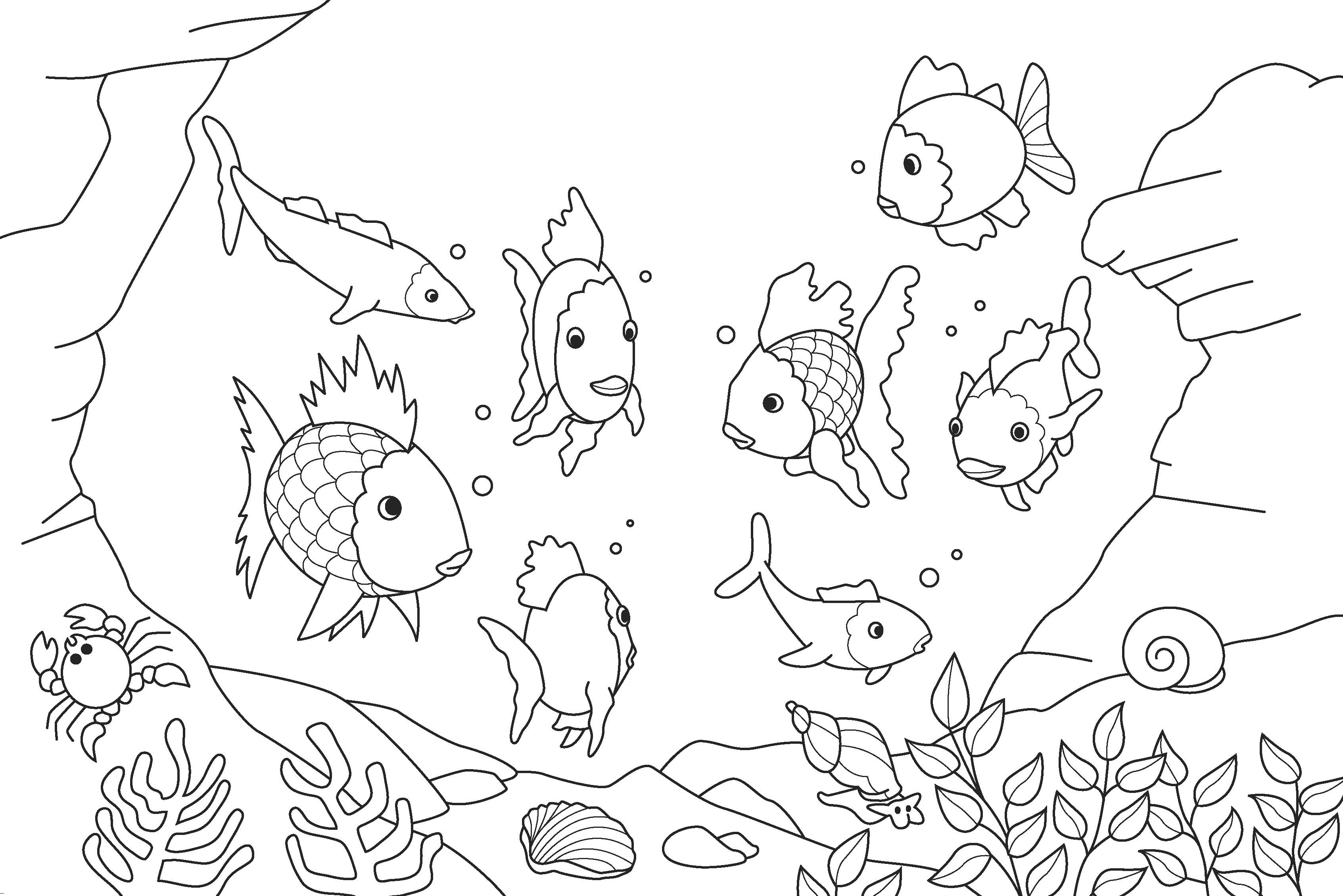 Fish Coloring Pages Kids, Free Printable Fish Coloring Pages For ...