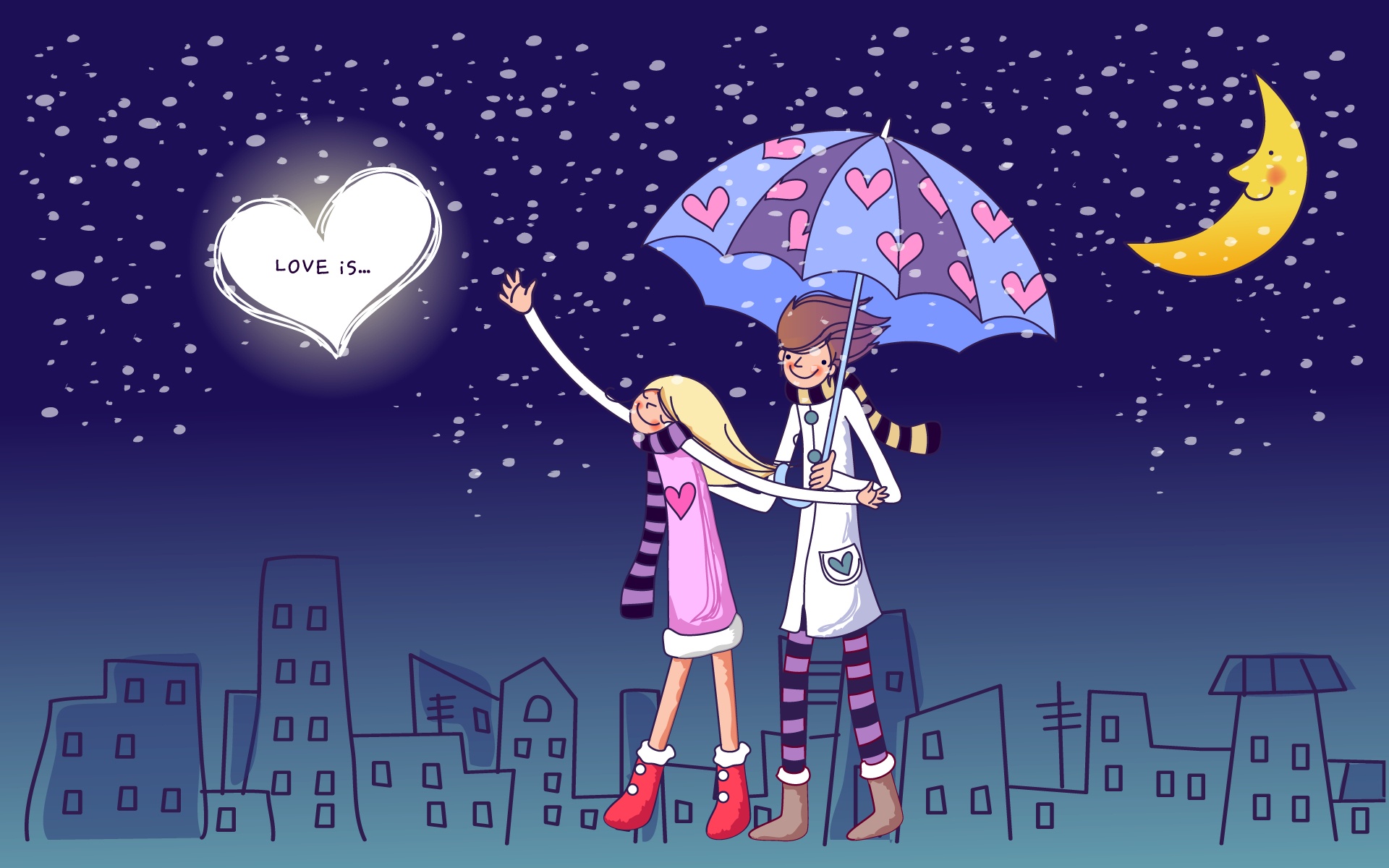 Day Couple Cartoon Wallpapers - 1920x1200 - 420497