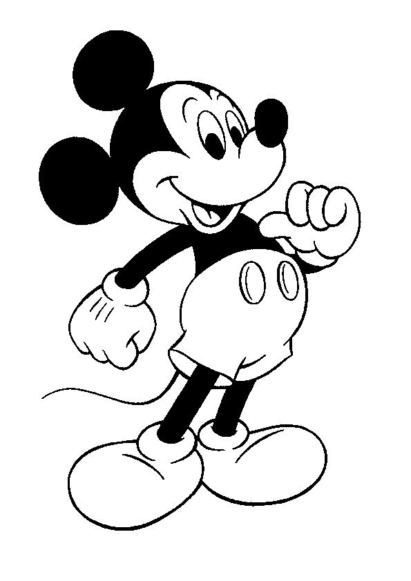 Black And White Mickey Mouse Cartoons - ClipArt Best