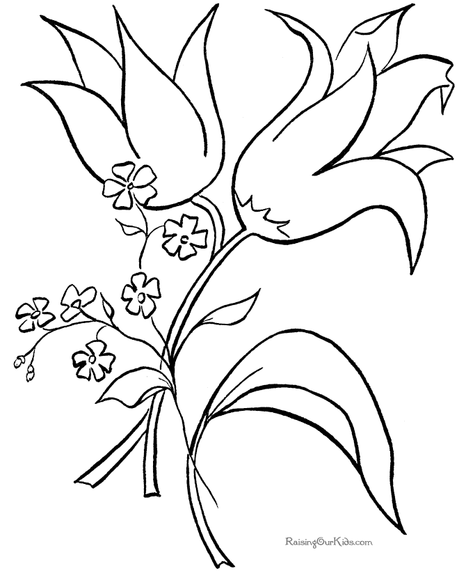 Printable Flower Coloring Pages For Girls : Printable Flower ...