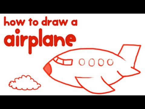 How to Draw an Airplane (Step By Step Guide) | Mocomi Kids - YouTube