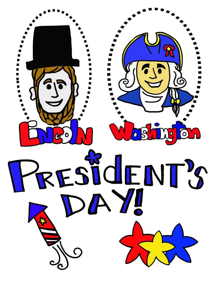 Happy Presidents Day Clip Art 18 February | Excel Monthly Calendar ...