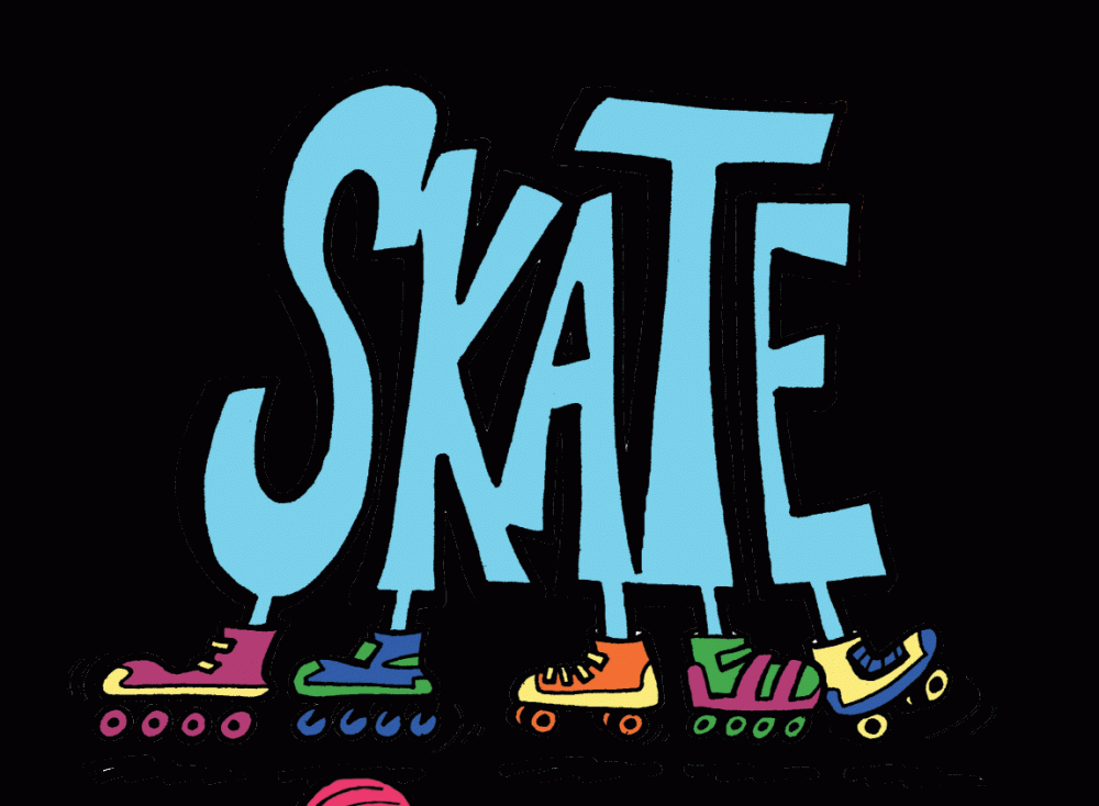 Roller Skate Birthday Invitations