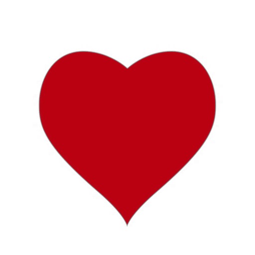 Deep red romantic love heart shaped sticker | Zazzle