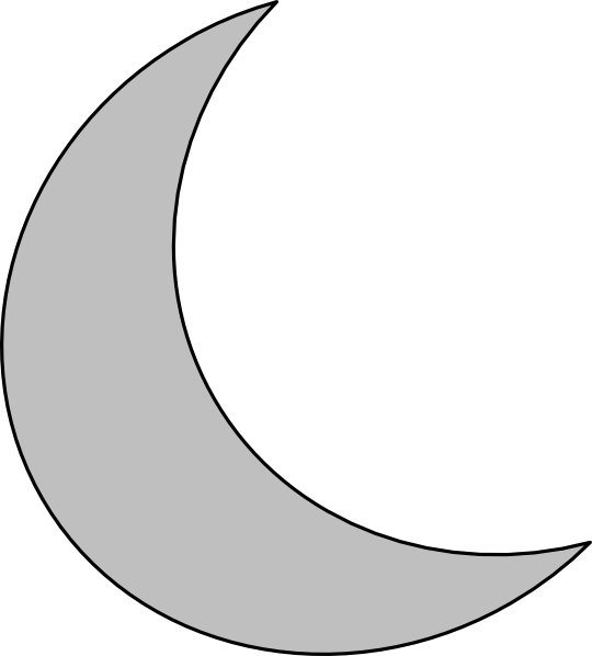 clipart of crescent moon - photo #3