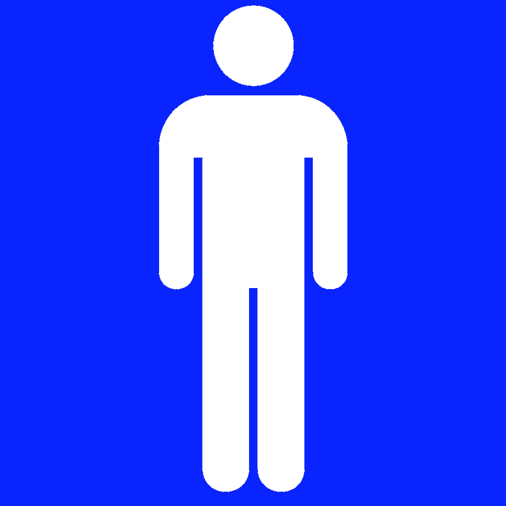 Male Restroom Sign