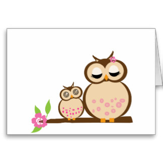 Cartoon Owl Cards, Photo Card Templates, Invitations & More