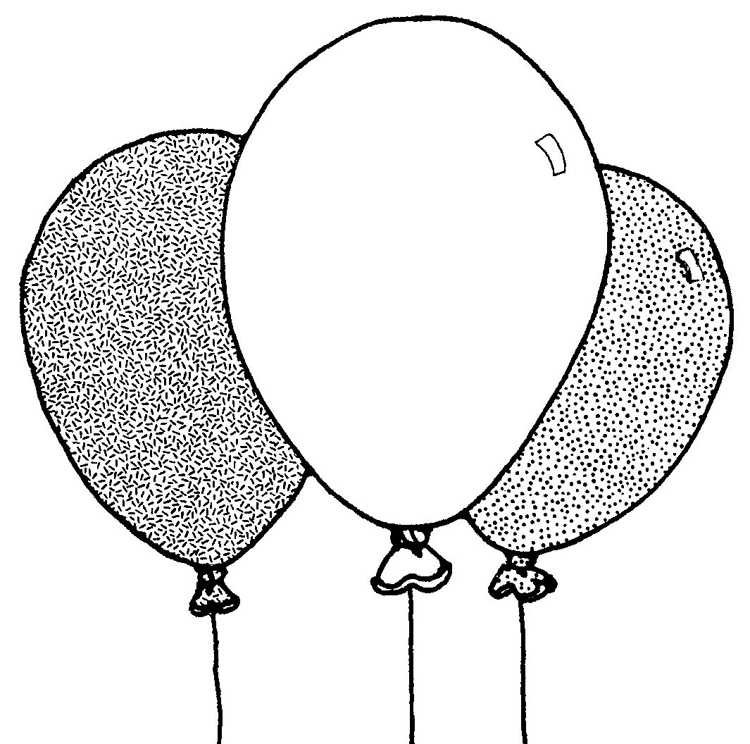 Images For > Balloon Clip Art Outline