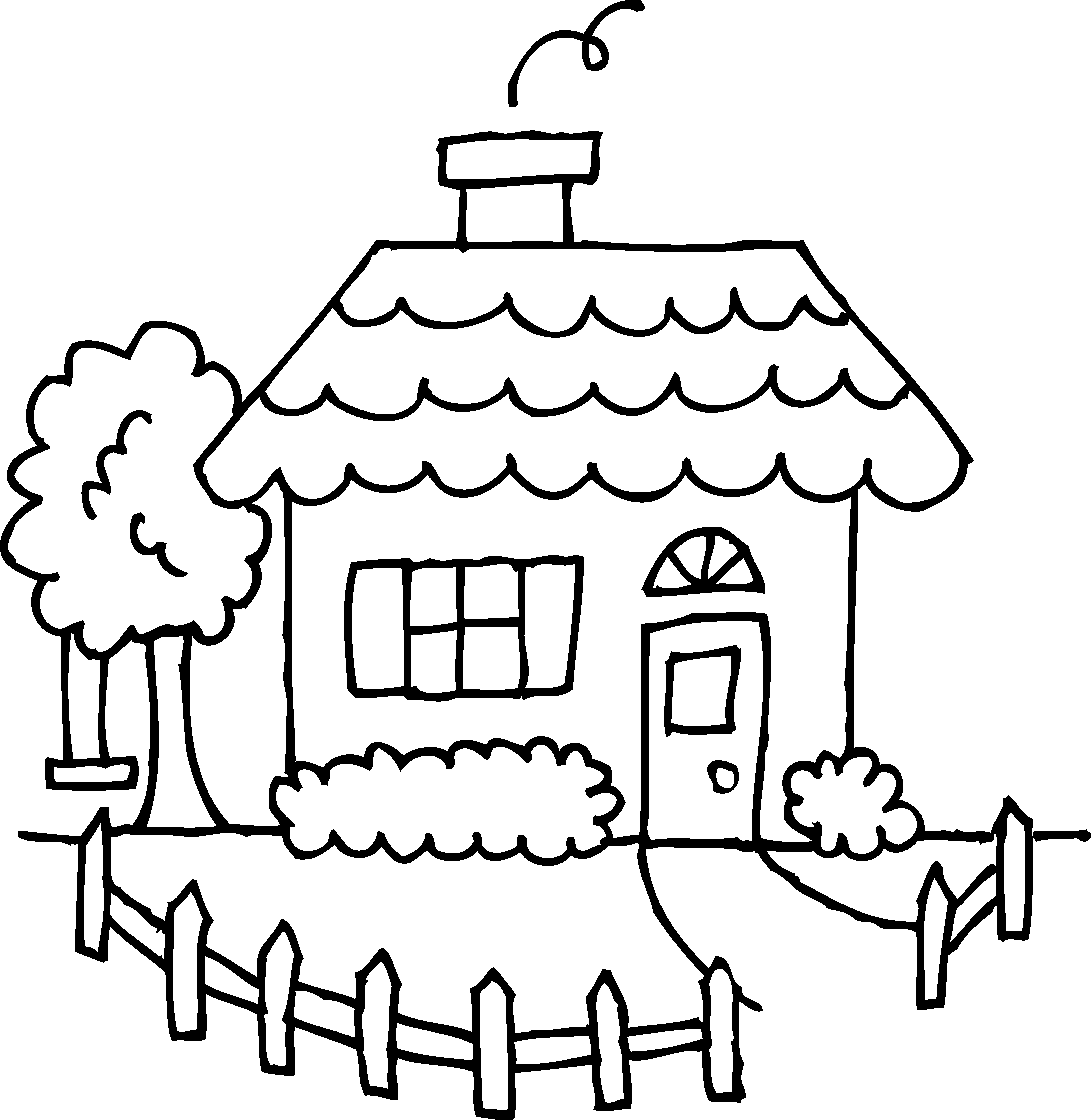 Images For > House Black And White Drawing