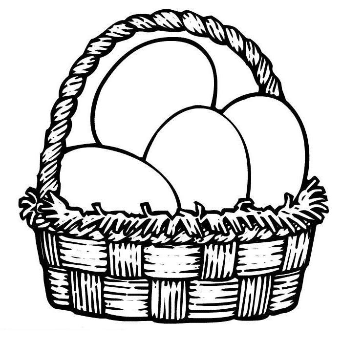 Easter Basket Coloring Pages | quotes.lol-rofl.com