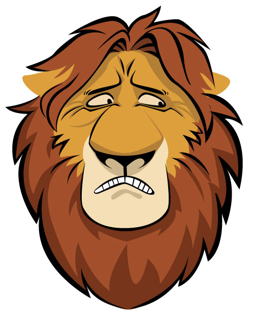 Cowardly Lion Cartoon | lol-