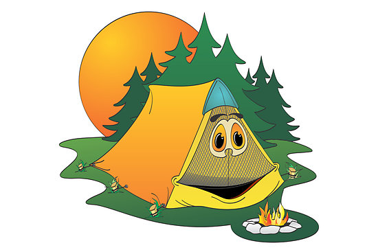 Cartoon Camping Tent" Posters by Graphxpro | Redbubble