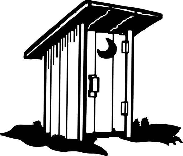 outhouse Colouring Pages