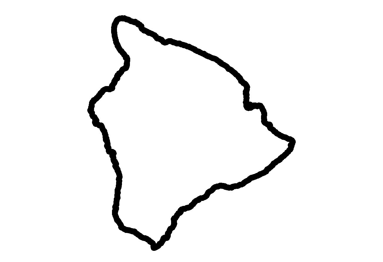 Outline - Stock Maps - Maps of Hawaii - Maps for entire state and ...
