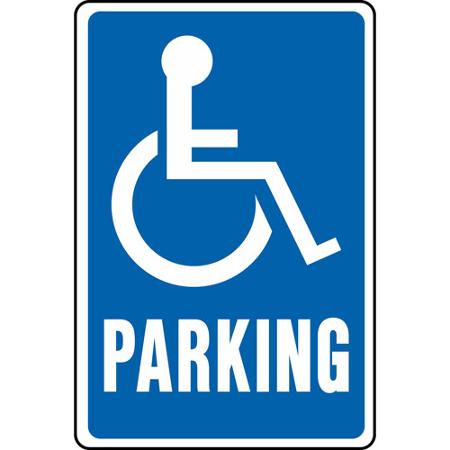 Hy-ko HW-13 Handicap Parking Aluminum Highway Sign - Walmart.com