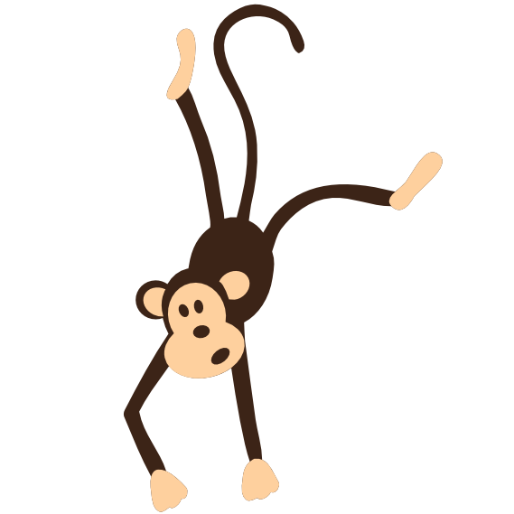 colorful animal monkey animal scalable vector graphics svg clip ...