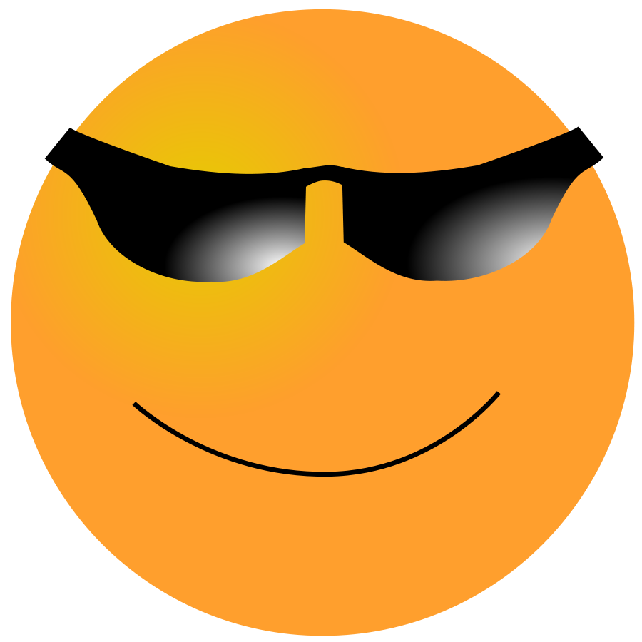 clipart smiley face with sunglasses - photo #30