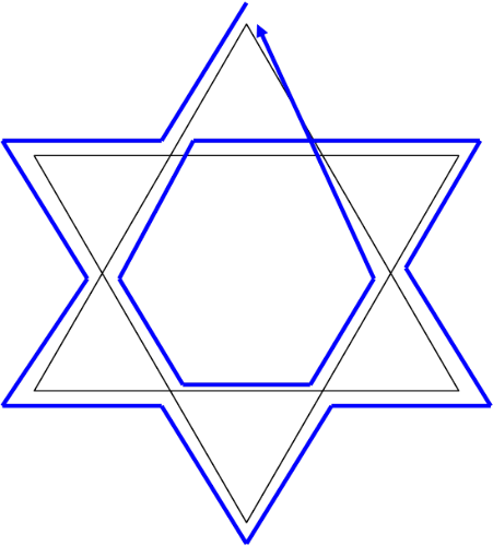 Can you draw a 6-sided Star of David without lifting your pen or ...