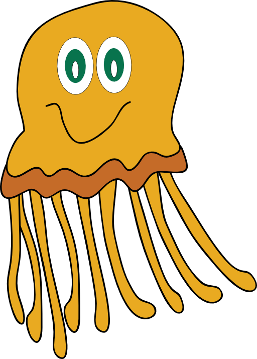 animated jellyfish clipart - photo #21