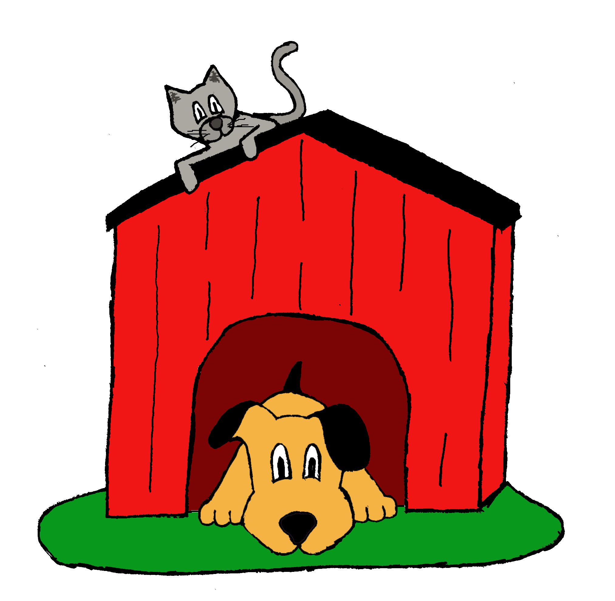 Dog House Clipart Black And White | Clipart Panda - Free Clipart ...