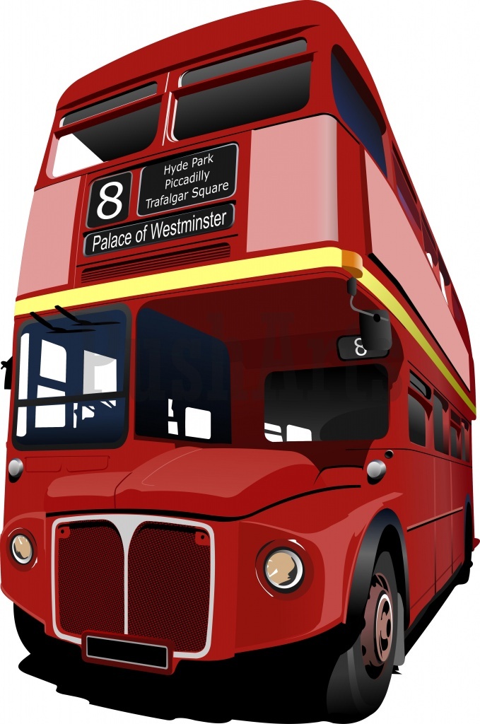 clipart red bus - photo #21