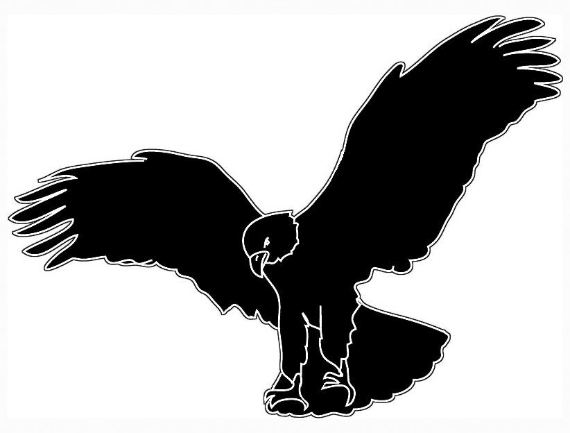 free eagle silhouette clip art - photo #37