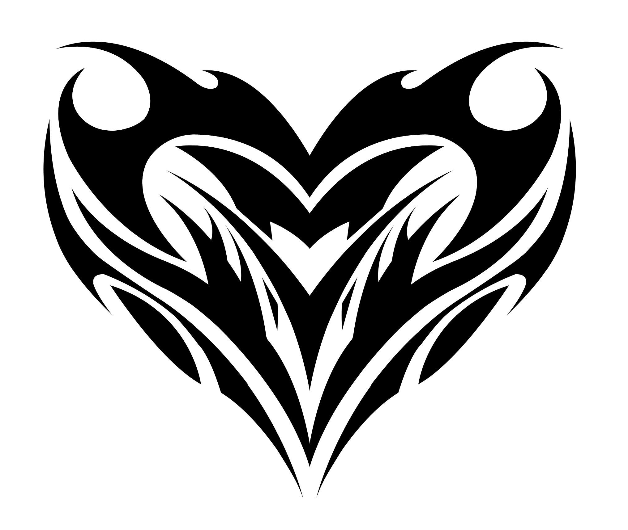 Heart And Stars Tattoo Designs - ClipArt Best