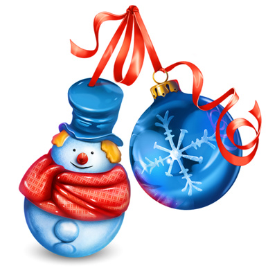 Christmas Snowman Ornament Clipart + Bauble | Just Free Image Download
