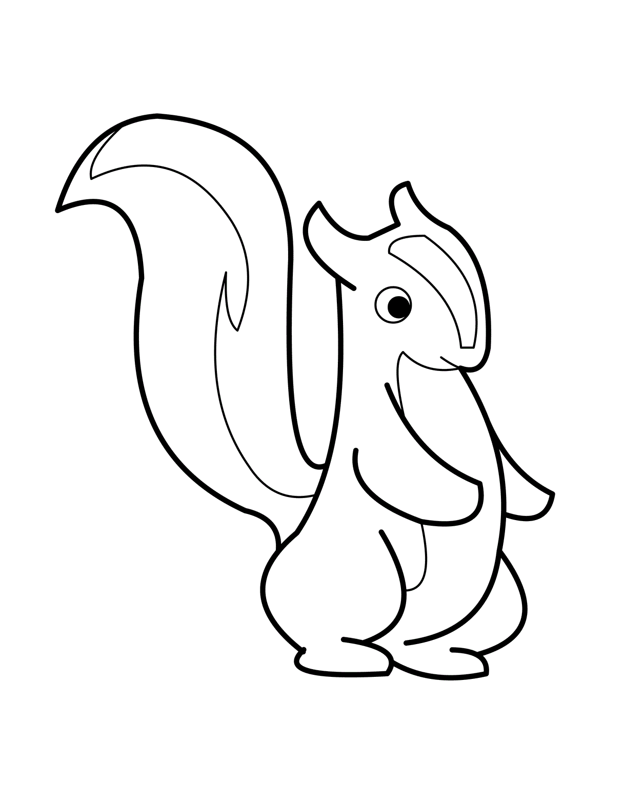 Mammals Skunks coloring page for kidsFree coloring pages for kids ...