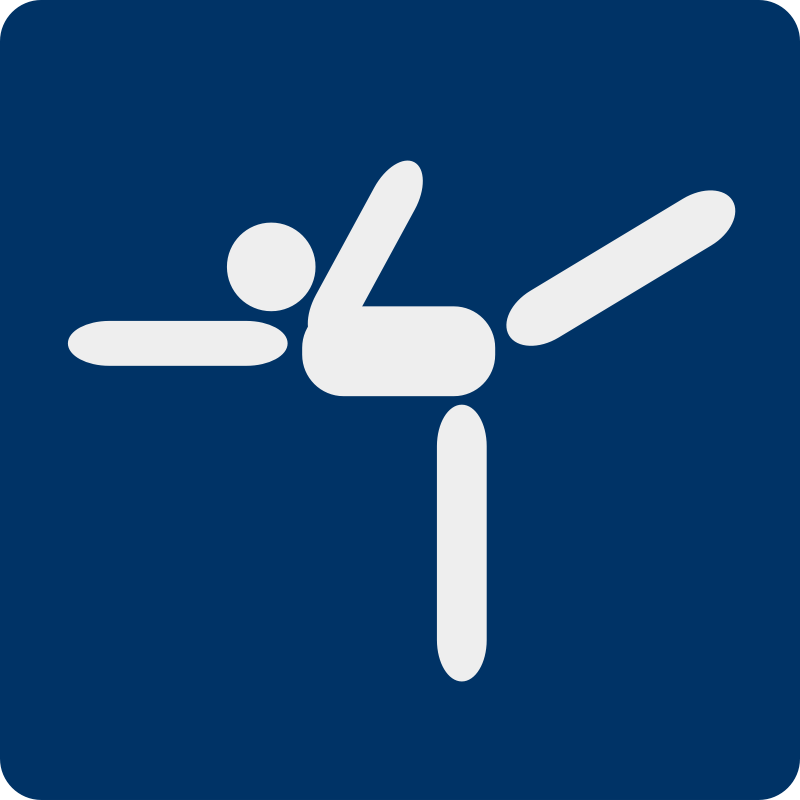 Clipart - ice skating pictogram